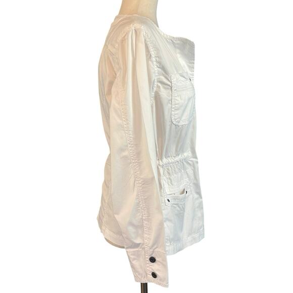 Marrakech Anthropologie Lightweight Cotton Blend Button Front Jacket White Small - Picture 4 of 8